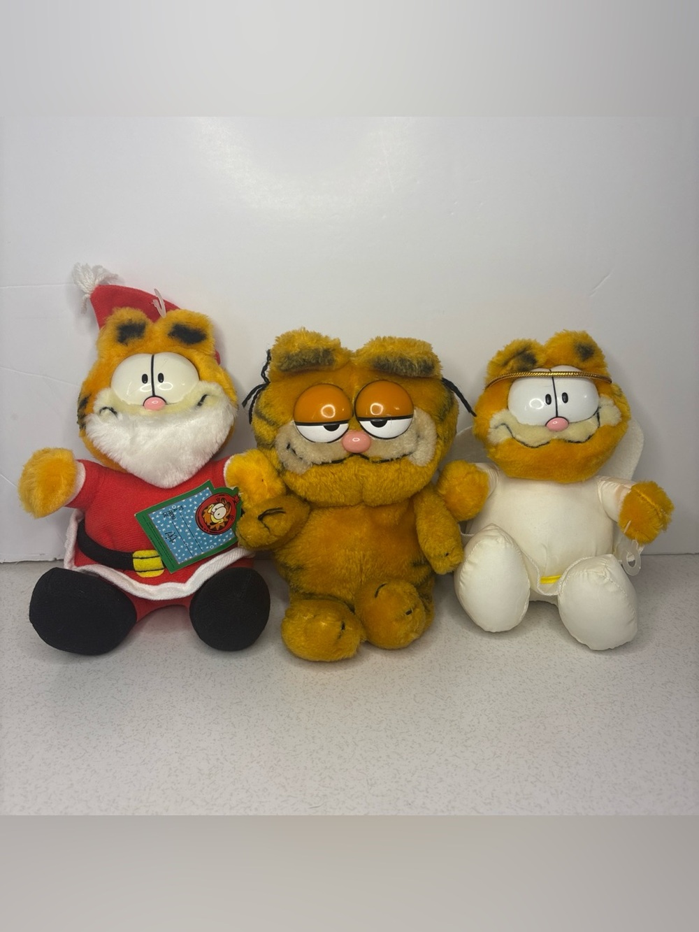 Vintage 80s Garfield Cat Plush Lot Of 3
